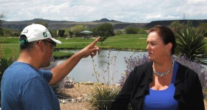 Ladera Supt. David Salas briefs Parks & Rec Director Barbara Baca