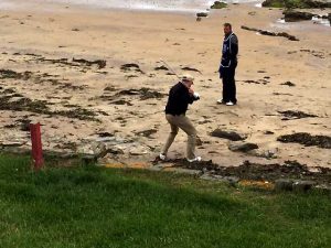 Paul Monahan on beach at N Berwick